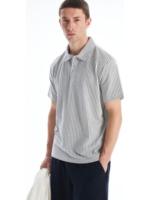 Lc Waikiki Yeni Sezon Polo Yaka Çizgili Erkek Tişört