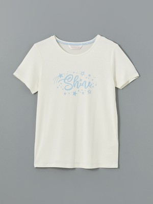 Lc Waikiki Yeni Sezon Bisiklet Yaka Baskılı Kadın Pijama Üst