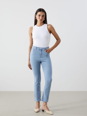 Lc Waikiki Yeni Sezon Straight Fit Kadın Jean Pantolon