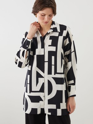 Lc Waikiki Yeni Sezon Desenli Kadın Gömlek Tunik