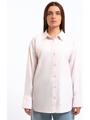 Lc Waikiki Yeni Sezon Oversize Oxford Kadın Gömlek