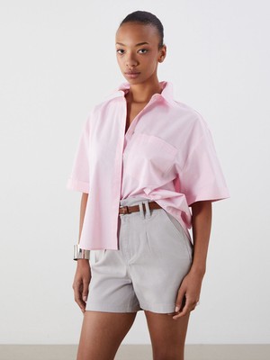 Lc Waikiki Yeni Sezon Oversize Poplin Kadın Gömlek