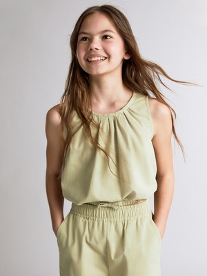 Lc Waikiki Yeni Sezon Bisiklet Yaka Kız Çocuk Bluz