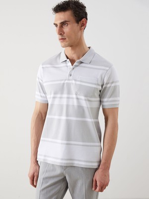 Lc Waikiki Yeni Sezon Polo Yaka Çizgili Erkek Tişört