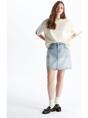 Lc Waikiki Yeni Sezon Standart Fit Kadın Jean Etek