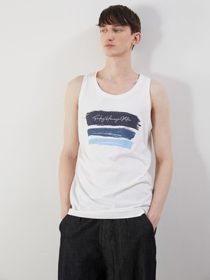 Lc Waikiki Yeni Sezon Bisiklet Yaka Baskılı Erkek Kolsuz Tişört