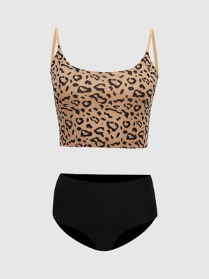 Lc Waikiki Yeni Sezon Leopar Desenli Bralet ve Külot Takımı
