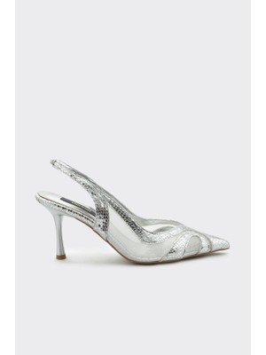 Derinet Bilekten Lastikli Kadın Abiye Ayakkabı