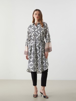 Lc Waikiki Yeni Sezon Desenli Oversize Kadın Gömlek Tunik
