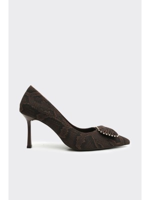 Derinet Aksesuarlı Topuklu Kadın Stiletto