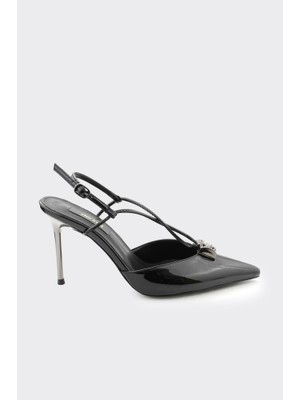 Derinet Taş Aksesuarlı Kadın Abiye Ayakkabı