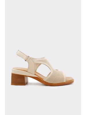 Derinet Hakiki Deri Kadın Sandalet