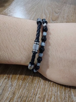 Cadde Dükkanı Premium Erkek Bileklik 2li Geçmeli Klips Model2