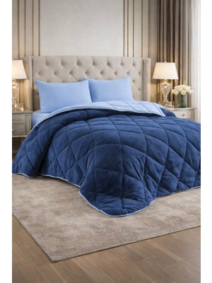 "yastık Kılıfı Hediyeli" Çift Kişilik Çift Taraflı 195X215 Lüx Welsoft Yorgan