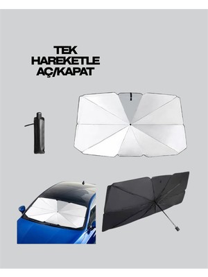 Isı ve Uv Engelleyici Güneşlik – 360° Bükülebilir Şemsiye Sapı ile Konfor