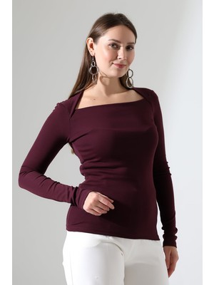 Modaplaza Kadın Üçgen Yaka Bluz 22200