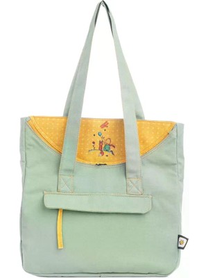 Pisikopat Küçük Prens Desenli Sanatsal Kanvas Omuz Çantası