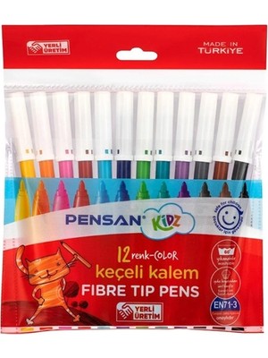 Pensan Keçeli Kalem 12LI Keçeli Boya Kalemi - 2 Paket