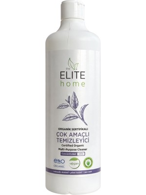 The Elite Home Organik ve Vegan Sertifikalı Çok Amaçlı Konsantre Genel Temizleyici - Doğal Portakal Yağlı 750 ml