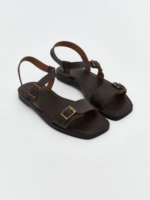 Lc Waikiki Yeni Sezon Çapraz Bantlı Deri Görünümlü Kadın Sandalet