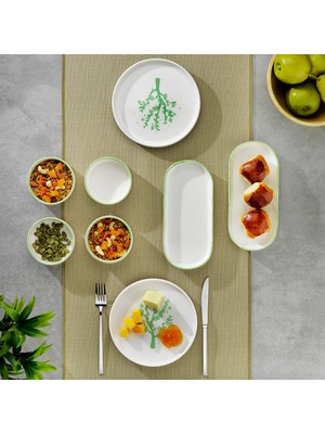 Schafer Iconic 4 Kişilik Kahvaltı Takımı 10 Parça-Yeşil