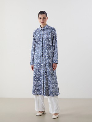 Lc Waikiki Yeni Sezon Desenli Kadın Gömlek Tunik