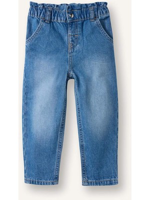 DeFacto %100 Pamuk Paperbag Jean Pantolon Kız Bebek G6307A526SM