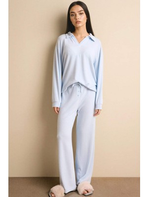DeFacto Pijama Takımı Uzun Kollu Üst Alt G1188AX26SP