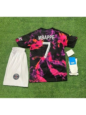 P.s.g 2023/24 Yeni Sezon Kylian Mbappé Eyfel Kuleli Konsept Çocuk Forması  4'lü Set