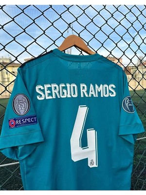 Real Madrid 2017/18 Sezonu Sergio Ramos Turkuaz Forması