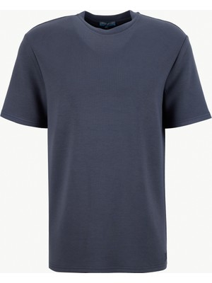 Discovery Expedition D6SM-TST3804 Antrasit Bisiklet Yaka Rahat Düz Erkek T-Shirt