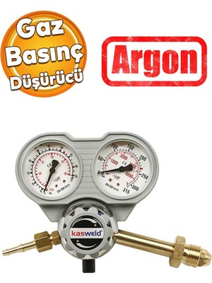 Normadia 2103 Serisi Argon Gaz Basınç Düşürücü, Çift Manometreli Tüp Regülatör