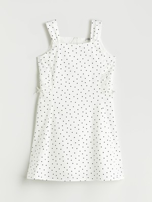 Lc Waikiki Yeni Sezon Kare Yaka Puantiyeli Kız Çocuk Elbise