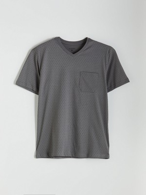 Lc Waikiki Yeni Sezon V Yaka Kısa Kollu Erkek Pijama Üst