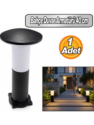 Badem10 Mantar Set Üstü Bahçe Duvar Armatürü 40 cm Dış Mekan Bahçe Aydınlatma Modern Şık Tasarım