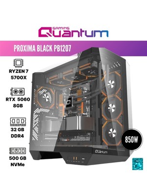 Quantum Gaming Proxima PB1207 Ryzen 7 5700X 32GB Ddr4 1tb Nvme RTX5060 8gb Masaüstü Oyuncu Bilgisayarı