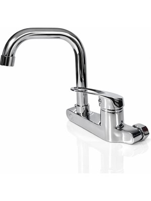 Musluq Ters Aplik Duvardan Sabit Aç Kapa Lavabo Sıcak Soğuk Lavabo Bataryası