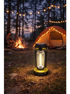 Seymen Bıçakçılık USB Şarjlı Kamp Lambası | LED Outdoor & Çadır Aydınlatma Feneri