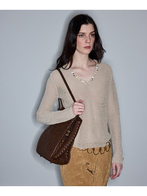 İpekyol İşlemeli triko IS1260050049003