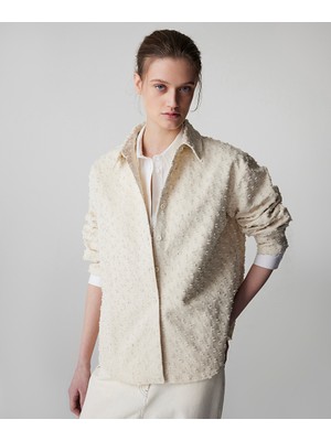 İpekyol Payetli Raw Edge Gömlek Ceket IS1260025107003