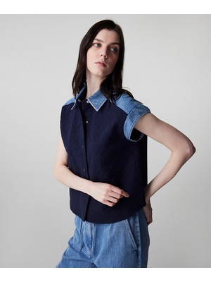 İpekyol Kumaş Mix Gömlek IS1260025141015