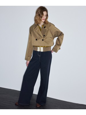 İpekyol Çift parça görünüm kumaş mix mont IS1260012036022