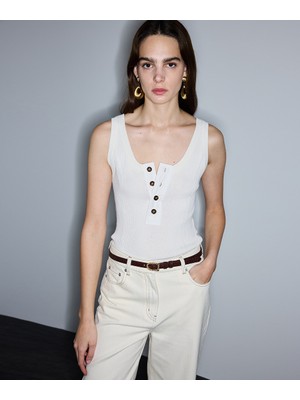 İpekyol Kontrast Düğmeli Triko IS1260050048018