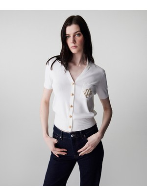 İpekyol Monogram nakışlı triko IS1260050079096