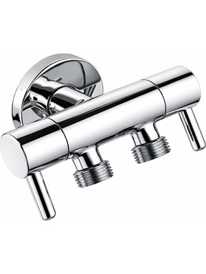 Musluq Su Armatürleri Çift Çubuklu Çıkışlı Lüks ve Modern Taharet