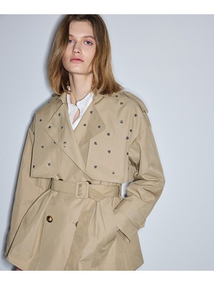 İpekyol Strass Taş Aksesuarlı Trençkot IS1260011019003