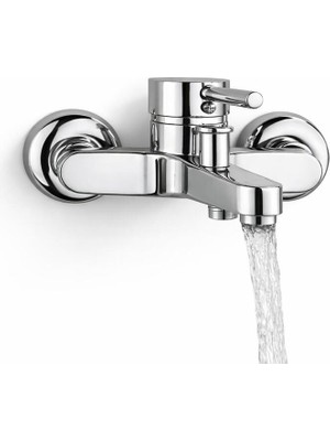 Mix Banyo Bataryası Çubuk Kol 40'lık Banyo Bataryası Musluğu Krom Banyo Bataryası