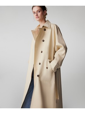 İpekyol Kontrast düğmeli ve kuşaklı trençkot IS1260011008003