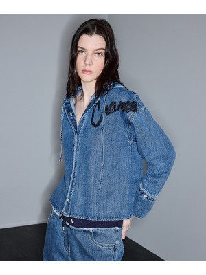 İpekyol Kontrast Kapüşonlu Denim Gömlek IS1260025105089