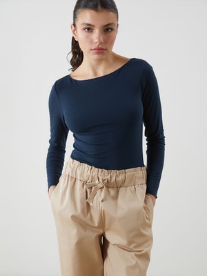 Lc Waikiki Yeni Sezon Kayık Yaka Kadın Tişört